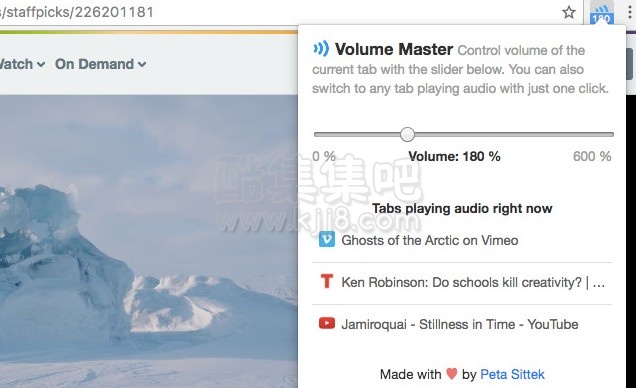 Volume Master 1.10.7.0 crx（调大Chrome浏览器的音量到6倍！）