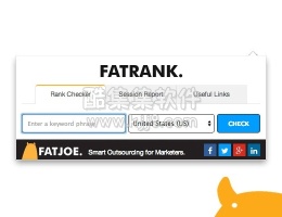 谷歌浏览器插件FATRANK 查询关键词在Google和Bing的搜索排名