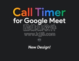 谷歌浏览器插件Call Timer for Meet 为Google Meet添加计时器的插件