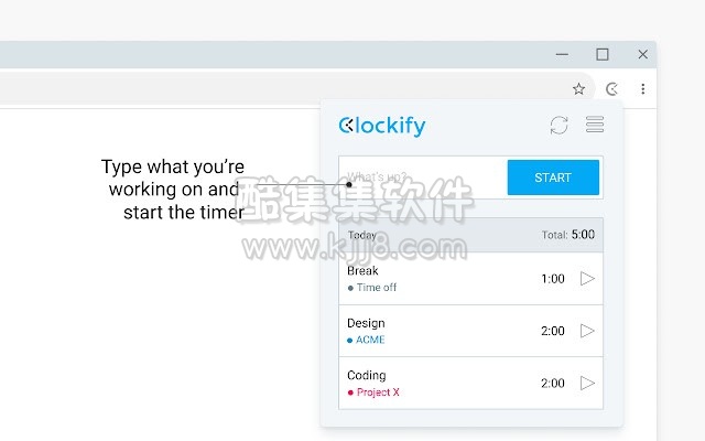 Clockify Time Tracker 2.8.0.0（Chrome浏览器时间管理插件）