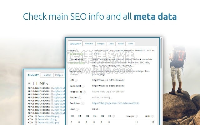 SEO META in 1 CLICK 2.66.0.0（搜索引擎优化 网页元数据信息查看）