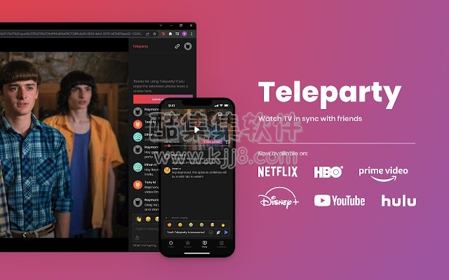 Netflix Party is now Teleparty 4.0.1.0 crx（与朋友一起在线看视频）