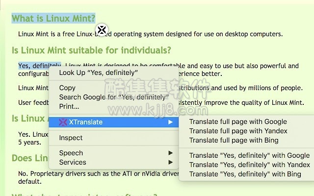 Chrome插件：xtranslate