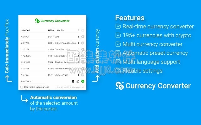 Chrome插件：currency Converter Pro