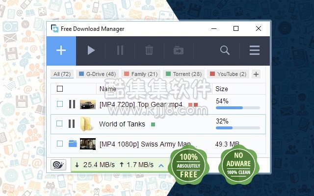 Free Download Manager 3.0.57.0 crx（免费的下载管理器插件）