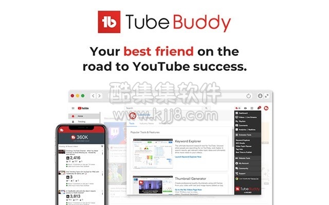 谷歌浏览器插件tubebuddy Youtube优化和频道管