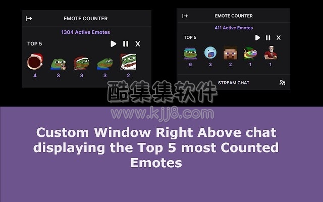 Emote Counter 1.1000.0.0 crx （统计在twitch中使用最多的表情）