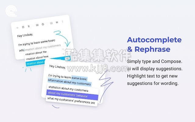 谷歌浏览器插件 Compose Ai 用人工智能帮助你写邮件写文档