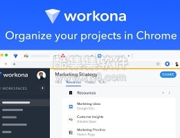 谷歌浏览器插件 Workona Tab Manager 标签管理器