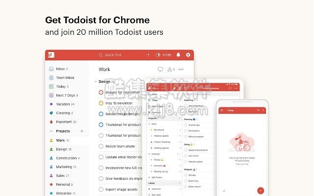 谷歌浏览器插件 Todoist For Chrome