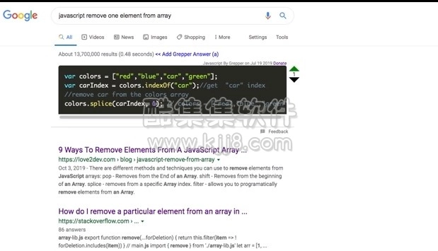 谷歌浏览器插件 Grepper 从网上获取代码示例